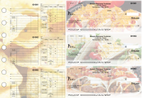 Mexican Cuisine Multipurpose Invoice Payroll Designer Business Checks | BU3-7CDS07-MIP