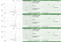 Green Marble Standard Itemized Invoice Business Checks | BU3-GMA01-SII