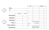 Purple Marble General Itemized Invoice Business Checks | BU3-UMA01-GII
